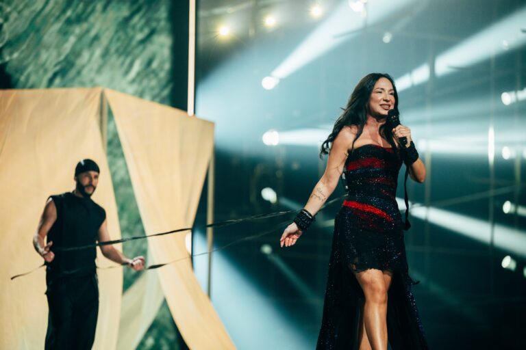 Rehearsal Images: JIVA performing Just Go for Azerbaijan during the First Rehearsal at Wiener Stadthalle, Vienna 2026